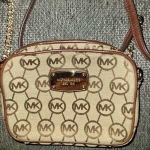 Michael Kors Monogram Mini Crossbody